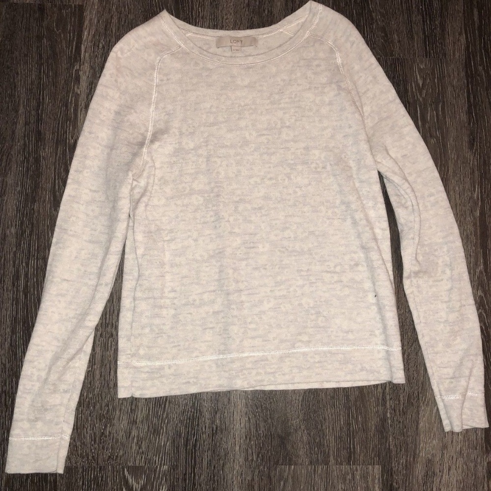 Ann Taylor LOFT Leopard Crewneck Sweater Size M